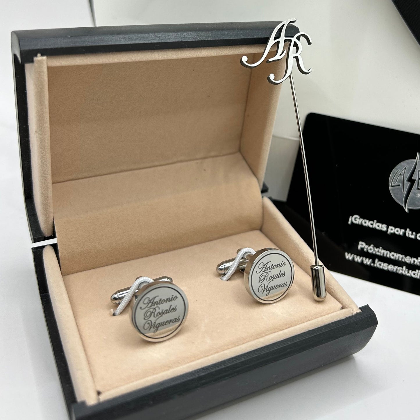 Mancuernillas personalizadas con Boutonnier