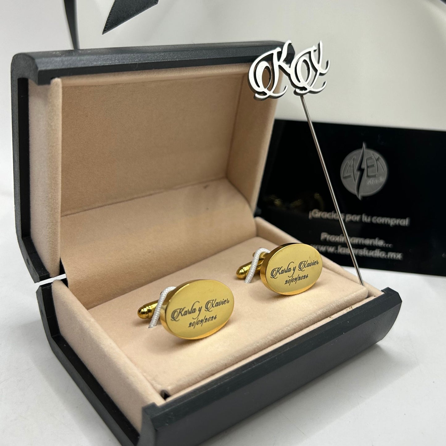 Mancuernillas personalizadas con Boutonnier