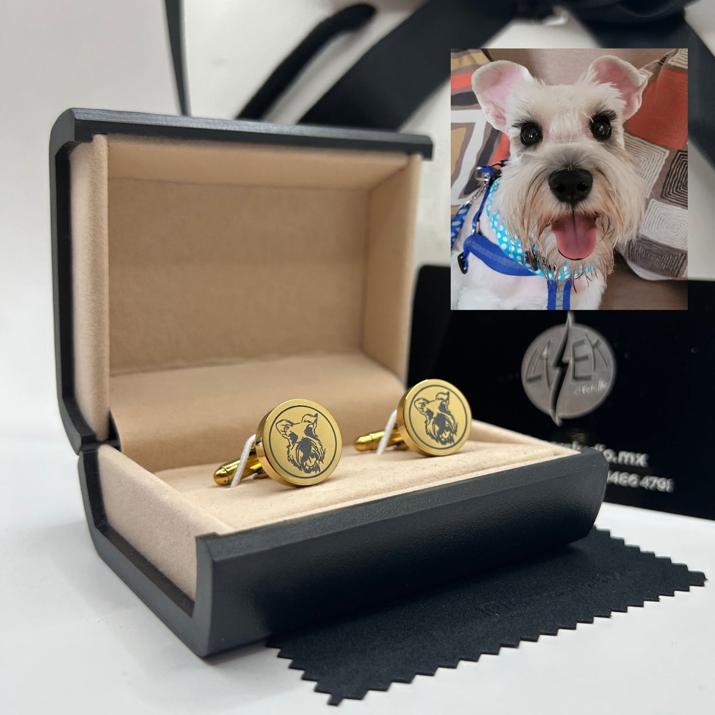 Mancuernilla Personalizada con foto de tu Mascota