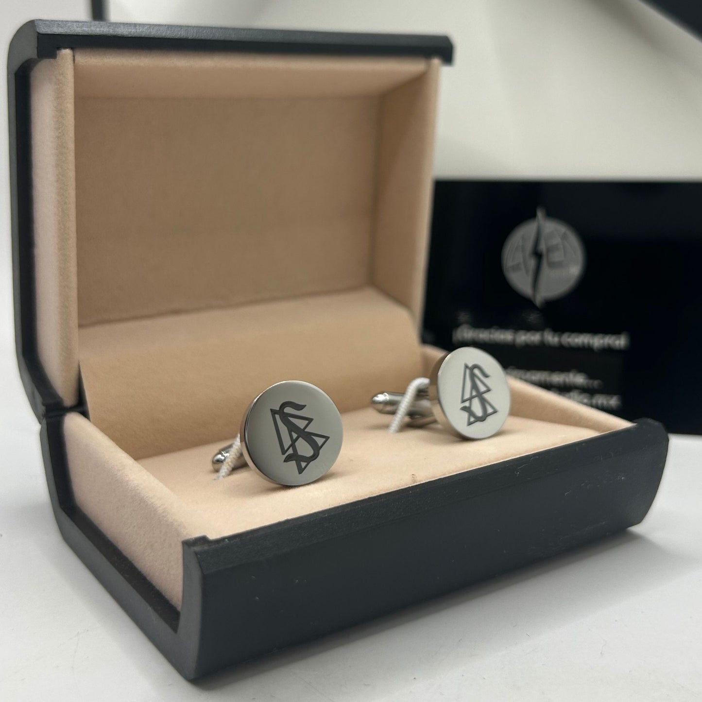 Mancuernillas Personalizadas con Monograma o Gráfico
