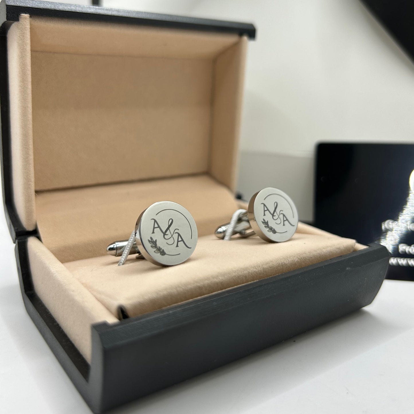 Mancuernillas Personalizadas con Monograma o Gráfico