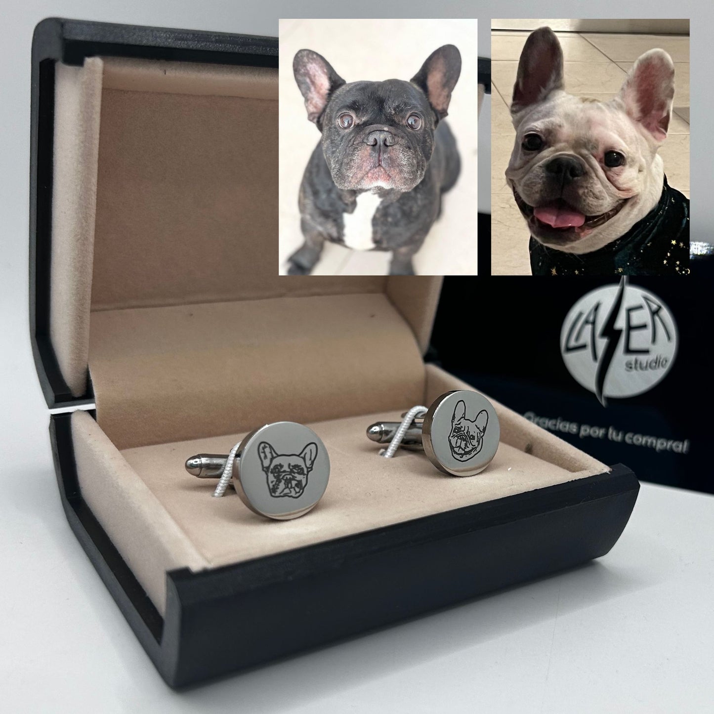 Mancuernilla Personalizada con foto de tu Mascota