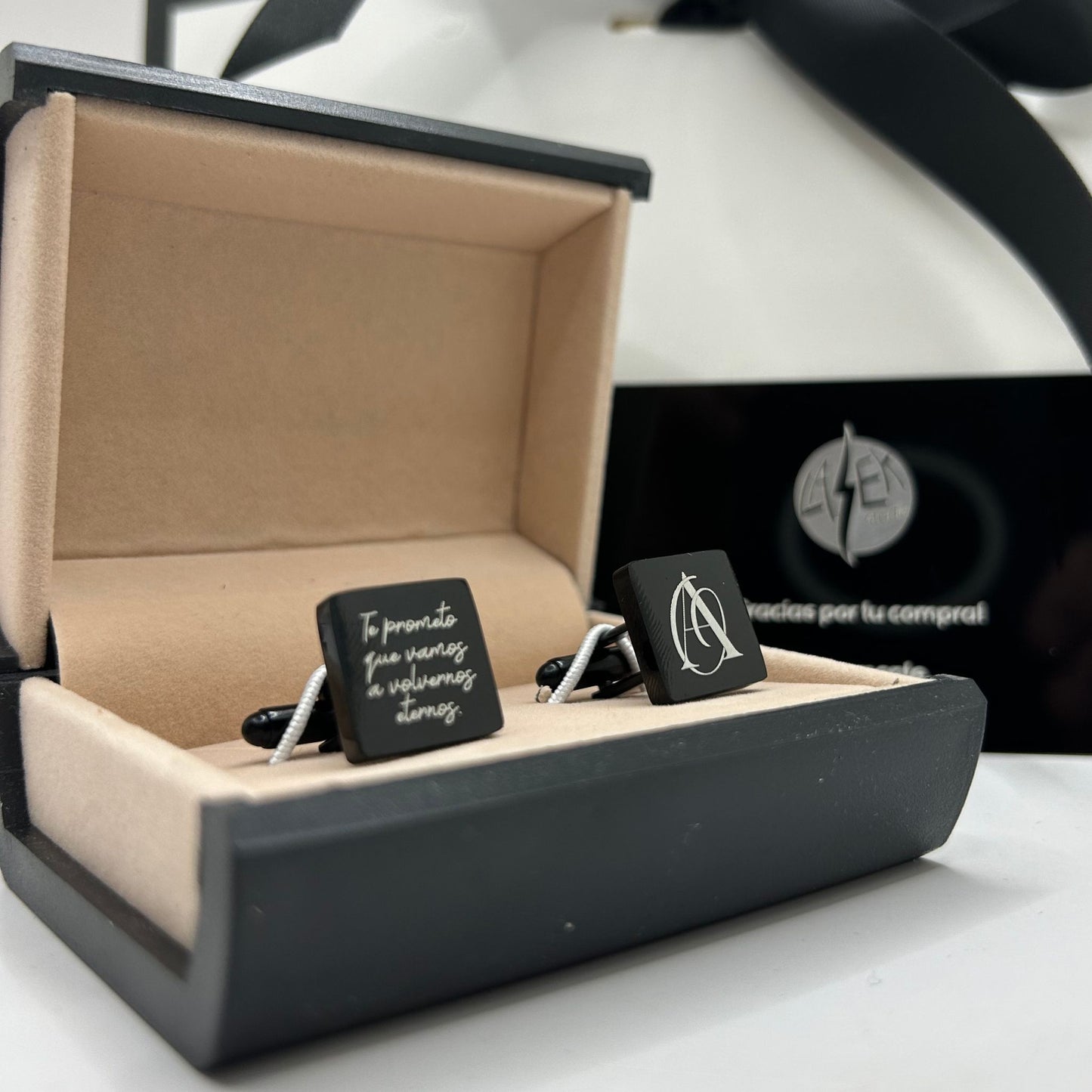 Mancuernillas Personalizadas con Monograma o Gráfico