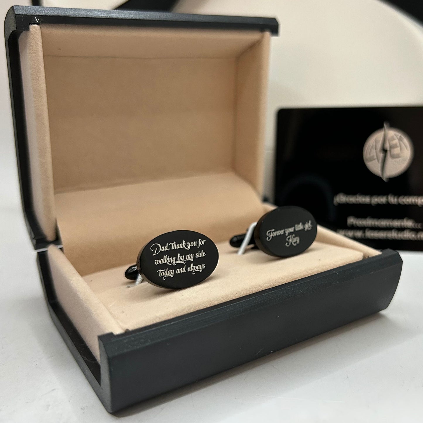 Mancuernillas personalizadas