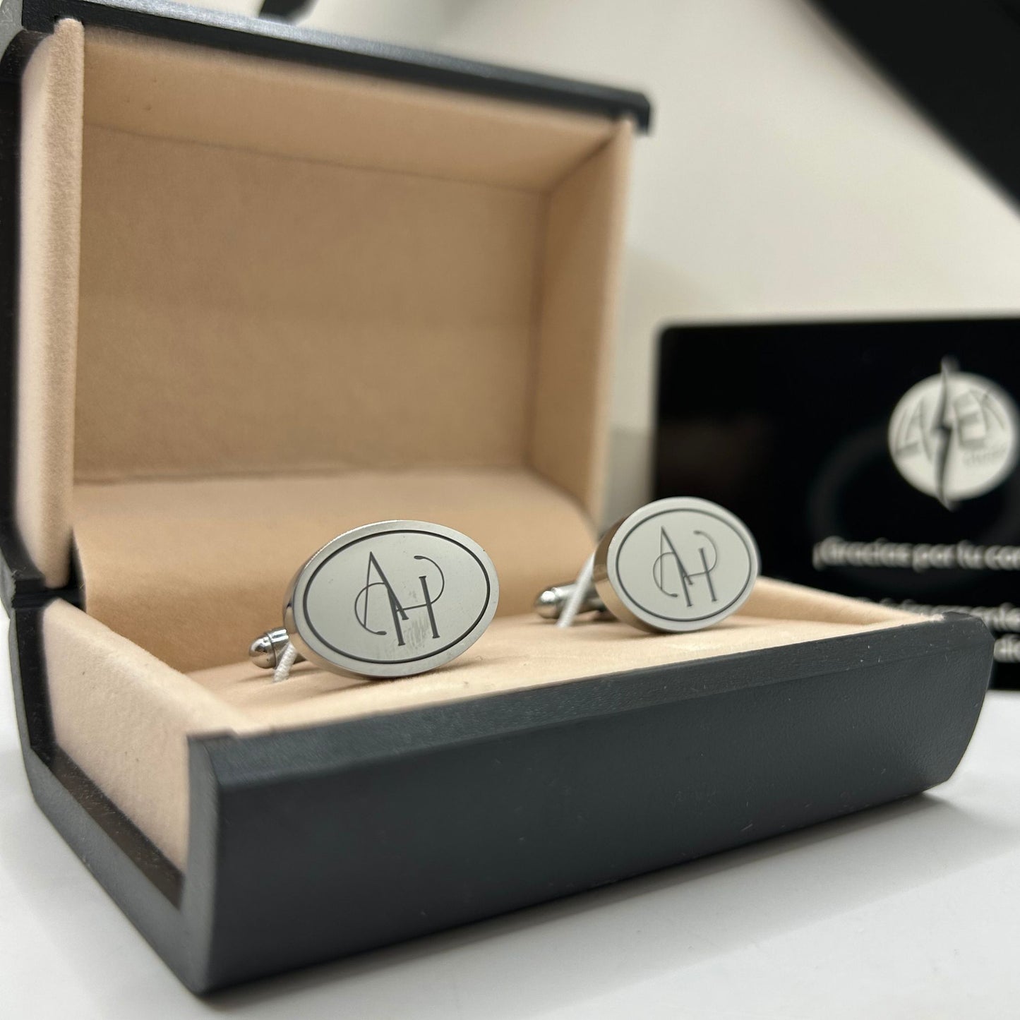 Mancuernillas Personalizadas con Monograma o Gráfico