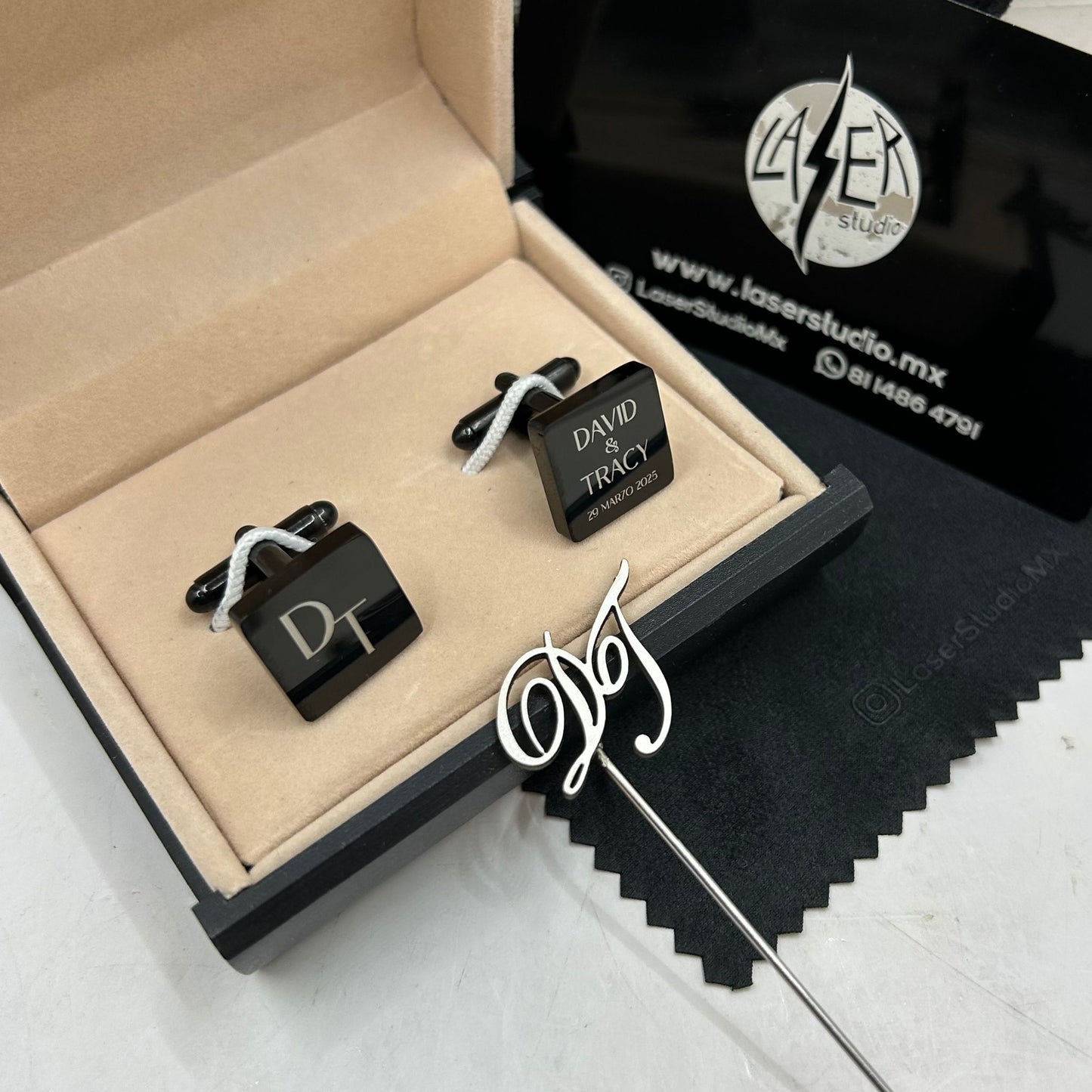 Mancuernillas personalizadas con Boutonnier