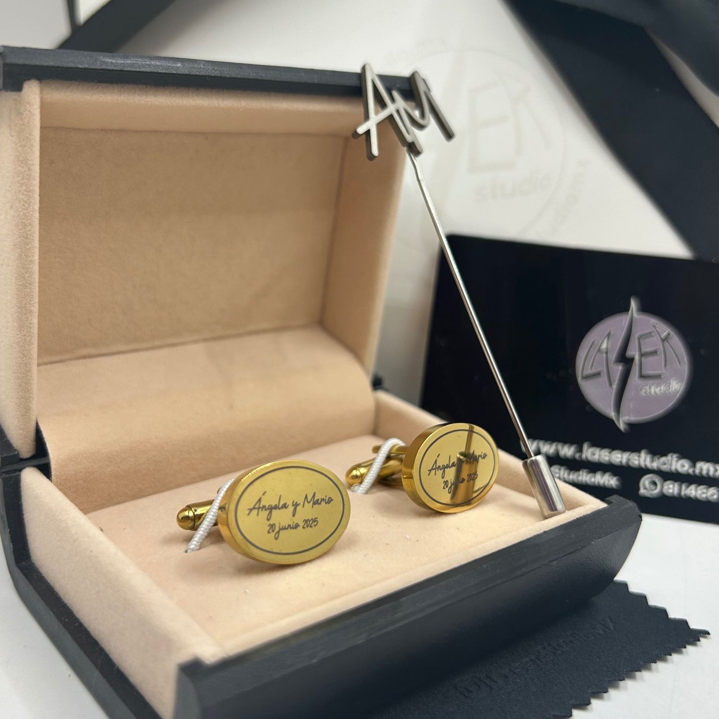 Mancuernillas personalizadas con Boutonnier