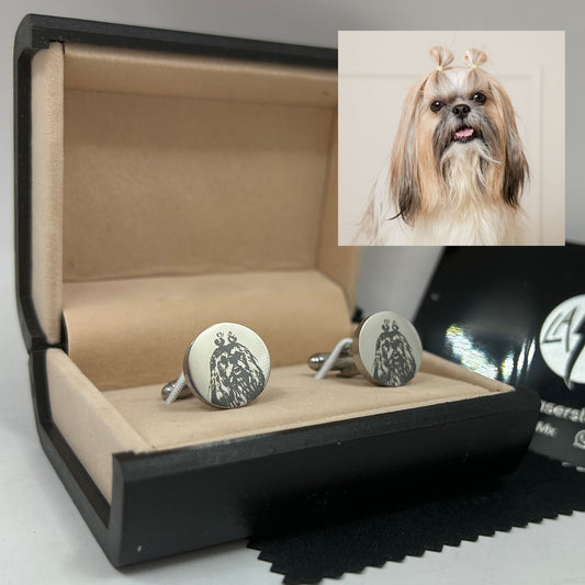 Mancuernilla Personalizada con foto de tu Mascota