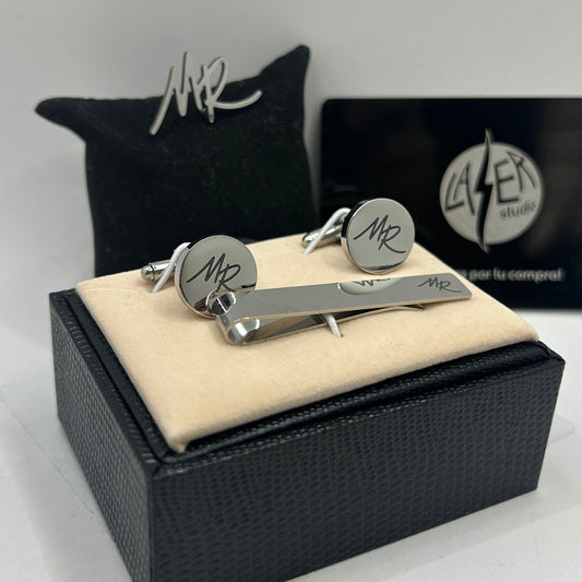 Paquete Premium de Mancuernillas, Boutonnier y Pisa Corbata Personalizado